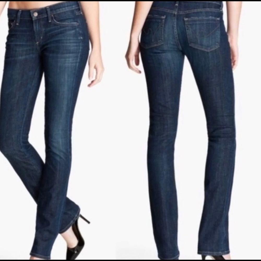 citizens of human zippers straight leg jeans